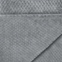 Waffle Faux Fur Throw - Grey -Addis Homedecor Store 372931 heritage collection waffle faux fur throw 130x160cm 2