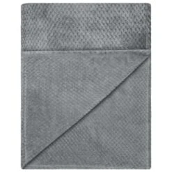 Waffle Faux Fur Throw - Grey -Addis Homedecor Store 372931 heritage collection waffle faux fur throw 130x160cm