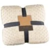 Waffle Faux Fur Throw - Cream 2 Waffle Faux Fur Throw - Cream -Addis Homedecor Store 372948 waffle faux fur throw cream 4