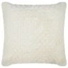 B&M Waffle Faux Fur Cushion 48 X 48cm - Cream -Addis Homedecor Store 373068 waffle faux fur cushion cream