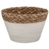 B&M Mini Cotton Wicker Basket - Cream -Addis Homedecor Store 374370 mini straw and cotton rope string basket white