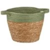 B&M Two Tone Wicker Basket - Green 1 B&M Two Tone Wicker Basket - Green -Addis Homedecor Store 374391 green two tone wicker basket
