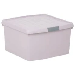 B&M Waffle Clip Box 25.5L - Blush -Addis Homedecor Store 375471 blush 25 5l waffle clip box 2