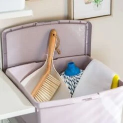 B&M Waffle Clip Box 25.5L - Blush -Addis Homedecor Store 375471 blush 25 5l waffle clip box 3