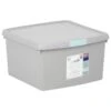 B&M Waffle Clip Box 25.5L - Grey -Addis Homedecor Store 375472 grey 25 5l waffle clip box