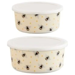 B&M Round Tubs 2pk - Bees -Addis Homedecor Store 375966 2pk reuse and repurpose round tubs bee 5