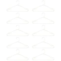 B&M Jumbo Hangers 10pk - White -Addis Homedecor Store 376557 10pk strong clothes hangers white
