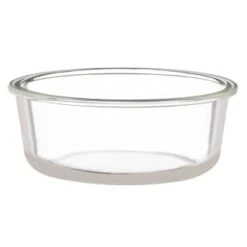 B&M Round Glass Food Container With Bamboo Lid -Addis Homedecor Store 376821 round glass food container 3