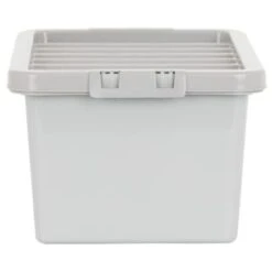 B&M Storage Box With Lid 11L - Graphite -Addis Homedecor Store 377031 11l storage box grey