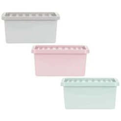 B&M Storage Box With Lid 11L - Dusty Pink -Addis Homedecor Store 377031 377033 377036 11l storage box group 2