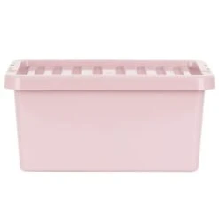 B&M Storage Box With Lid 11L - Dusty Pink -Addis Homedecor Store 377033 11l storage box dusty pink