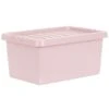 B&M Storage Box With Lid 11L - Dusty Pink -Addis Homedecor Store 377033 11l storage box dusty pink 3