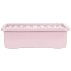 B&M Under Bed Storage Box 32L - Dusty Pink 9 B&M Under Bed Storage Box 32L - Dusty Pink -Addis Homedecor Store 377038 under bed storage box 32l dusty pink