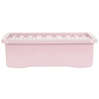B&M Under Bed Storage Box 32L - Dusty Pink 5 B&M Under Bed Storage Box 32L - Dusty Pink - Image 3