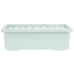 B&M Under Bed Storage Box 32L - Sage -Addis Homedecor Store 377040 under bed storage box 32l sage