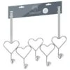 B&M Heart Diamante Overdoor Hooks -Addis Homedecor Store 377713 5 ball heart diamante hooks