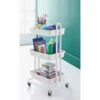 Spaceways 3 Tier Multi-Purpose Trolley - White -Addis Homedecor Store 378712 mobel 3 tier multipurpose trolley white