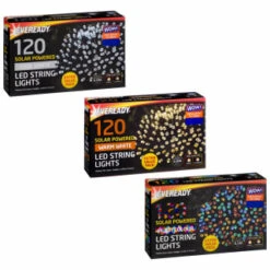 Eveready Solar Powered LED String Lights 120pk - Multicolour -Addis Homedecor Store 379216 379217 379218 120pk eveready led string lights main 2