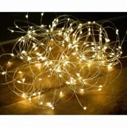 Solar Powered Micro LED Lights 200pk - Warm White -Addis Homedecor Store 379225 200 solar powered micro led string lights warm white 2