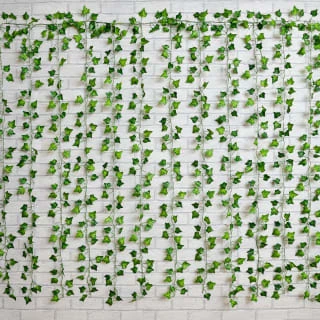 Solar Powered Artificial Ivy Leaf Curtain 150cm 4 Solar Powered Artificial Ivy Leaf Curtain 150cm - Image 2