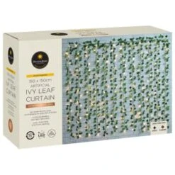 Solar Powered Artificial Ivy Leaf Curtain 150cm 9 Solar Powered Artificial Ivy Leaf Curtain 150cm -Addis Homedecor Store 379257 manson and jones 192 ivy leaf curtain led lights warm white