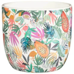 B&M Superbloom Sun Ceramic Plant Pots 3pk - Floral -Addis Homedecor Store 379332 3pk superbloom ceramic plant pots floral 2