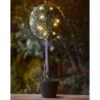 Solar Powered Topiary Tree - White LED 70cm -Addis Homedecor Store 379348 70cm solar powered topiary tree 30 cool white leds 4