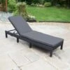 Bali Multi Position Lounger - Black -Addis Homedecor Store 379471 bali multi position lounger
