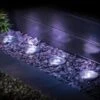 Solar Powered Stainless Steel Ground Lights 4pk