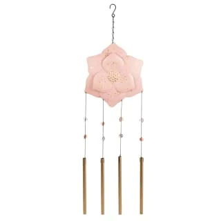 B&M Flower Windchime - Pink 3 B&M Flower Windchime - Pink