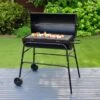 B&M Large Family Drum Barbeque With Lid -Addis Homedecor Store 379688 379555 large family drum barbeque with lid 2