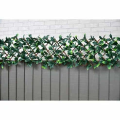 B&M Expanding Artificial Laurel Leaf Trellis 180 X 30cm -Addis Homedecor Store 379971 expanding laurel leaf trellis 180x30cm 2