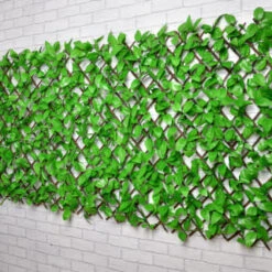 Bloom Solar Powered Expanding Artificial Leaf Trellis 200 X 100cm -Addis Homedecor Store 379978 expanding leafy trellis 100 leds 2x1m