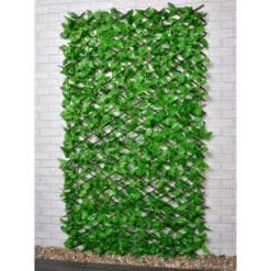 Bloom Solar Powered Expanding Artificial Leaf Trellis 200 X 100cm -Addis Homedecor Store 379978 expanding leafy trellis 100 leds 2x1m 3