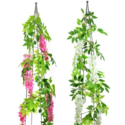 B&M Artificial Wisteria Garland 180cm - Pink -Addis Homedecor Store 379981 180cm artificial wisteria garland main