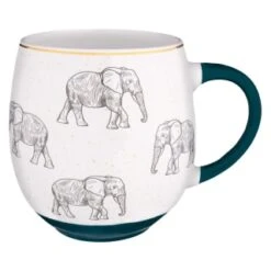 B&M Animal Print Dip Mug - Elephant