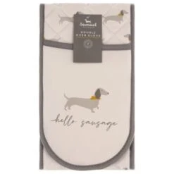B&M Sausage Dog Double Oven Glove -Addis Homedecor Store 380216 double oven glove hello sausage