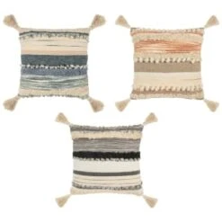 B&M Esme Stripe Woven Cushion - Mono 7 B&M Esme Stripe Woven Cushion - Mono -Addis Homedecor Store 380483 380610 380760 esme stripe woven cushion main 1