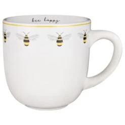 B&M Bee Happy Printed Mugs - 4pk 11 B&M Bee Happy Printed Mugs - 4pk -Addis Homedecor Store 380506 4pk printed mugs bee happy white