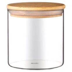 B&M Natural Home Glass Jars In Bamboo Stand 3pk 10 B&M Natural Home Glass Jars In Bamboo Stand 3pk -Addis Homedecor Store 380530 3pk natural home glass jars in bamboo stand 3