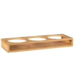 B&M Natural Home Glass Jars In Bamboo Stand 3pk 11 B&M Natural Home Glass Jars In Bamboo Stand 3pk -Addis Homedecor Store 380530 3pk natural home glass jars in bamboo stand 5