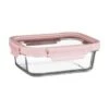 B&M Pink Glass Food Container - Medium -Addis Homedecor Store 380660 glass food container pink medium 2