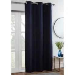 B&M Kent Woven Blackout Panel 54 X 86" - Navy