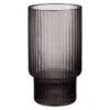 B&M Urban Paradise Smokey Ribbed Glass Tumbler - Grey -Addis Homedecor Store 380933 smoked grey ribbed tumbler