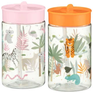 B&M Little Safari Kids Cup With Straw Lid - Pink 5 B&M Little Safari Kids Cup With Straw Lid - Pink - Image 3