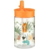 B&M Little Safari Kids Cup With Straw Lid - Orange -Addis Homedecor Store 381254 kids print cup lid and straw boys