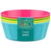 B&M Little Safari Picnic Bowls 4pk -Addis Homedecor Store 381384 kids 4pk colour bowls 5