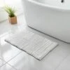 Retreat Knitted Bath Mat 50 X 80cm - White 1 Retreat Knitted Bath Mat 50 X 80cm - White -Addis Homedecor Store 381565 retreat knitted bath mat white