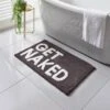 Get Naked Tufted Bath Mat - Black -Addis Homedecor Store 381570 charcoal get naked bath mat