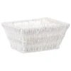 B&M Syros Mini Wicker Basket - White -Addis Homedecor Store 381905 syros mini basket white